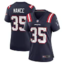 Zennovawear Jim Nance New England Patriots Women's Retired Player Jersey - Navy