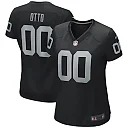 Zennovawear Jim Otto Las Vegas Raiders Women's Game Retired Player Jersey - Black