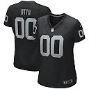 Zennovawear Jim Otto Las Vegas Raiders Women's Game Retired Player Jersey - Black