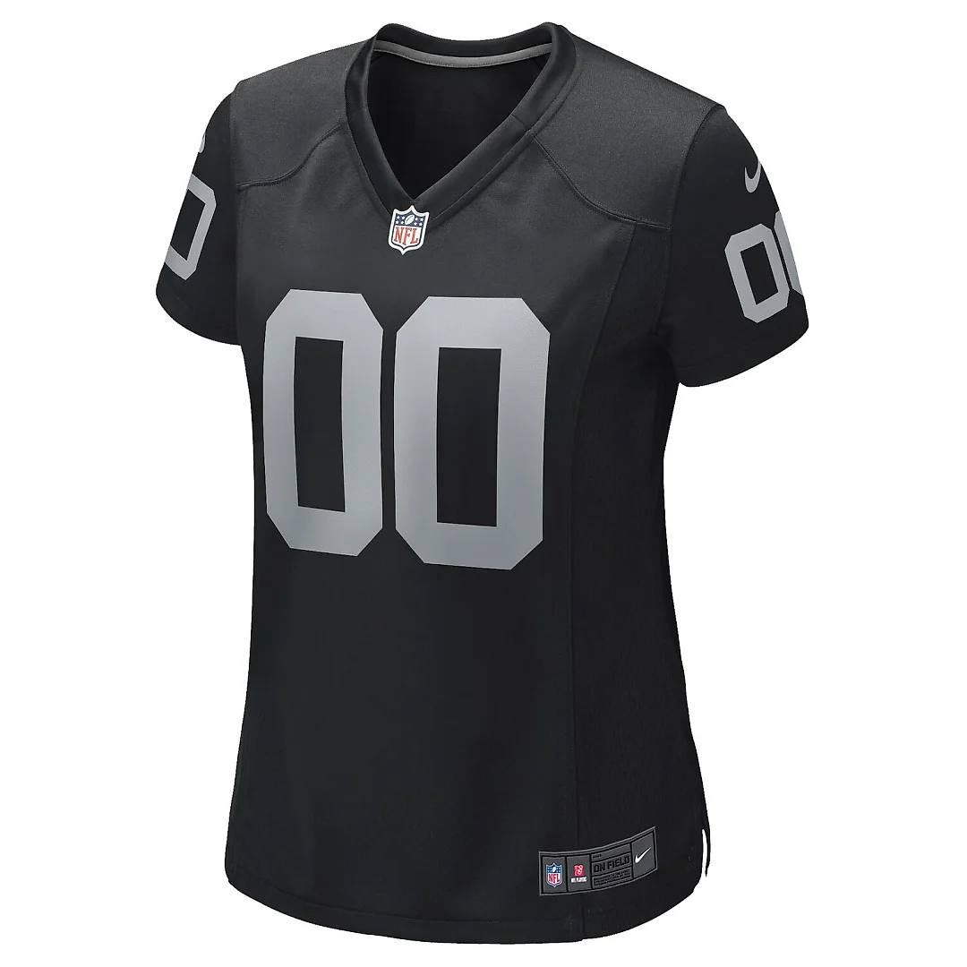 Zennovawear Jim Otto Las Vegas Raiders Women's Game Retired Player Jersey - Black