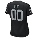 Zennovawear Jim Otto Las Vegas Raiders Women's Game Retired Player Jersey - Black