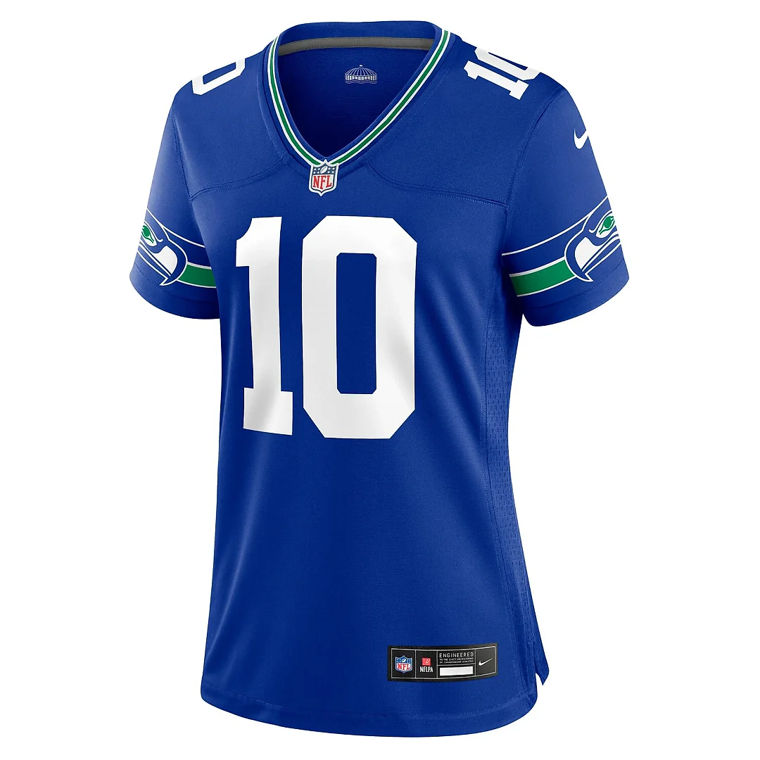 Zennovawear Jim Zorn Seattle Seahawks Women's Throwback Retired Player Game Jersey - Royal