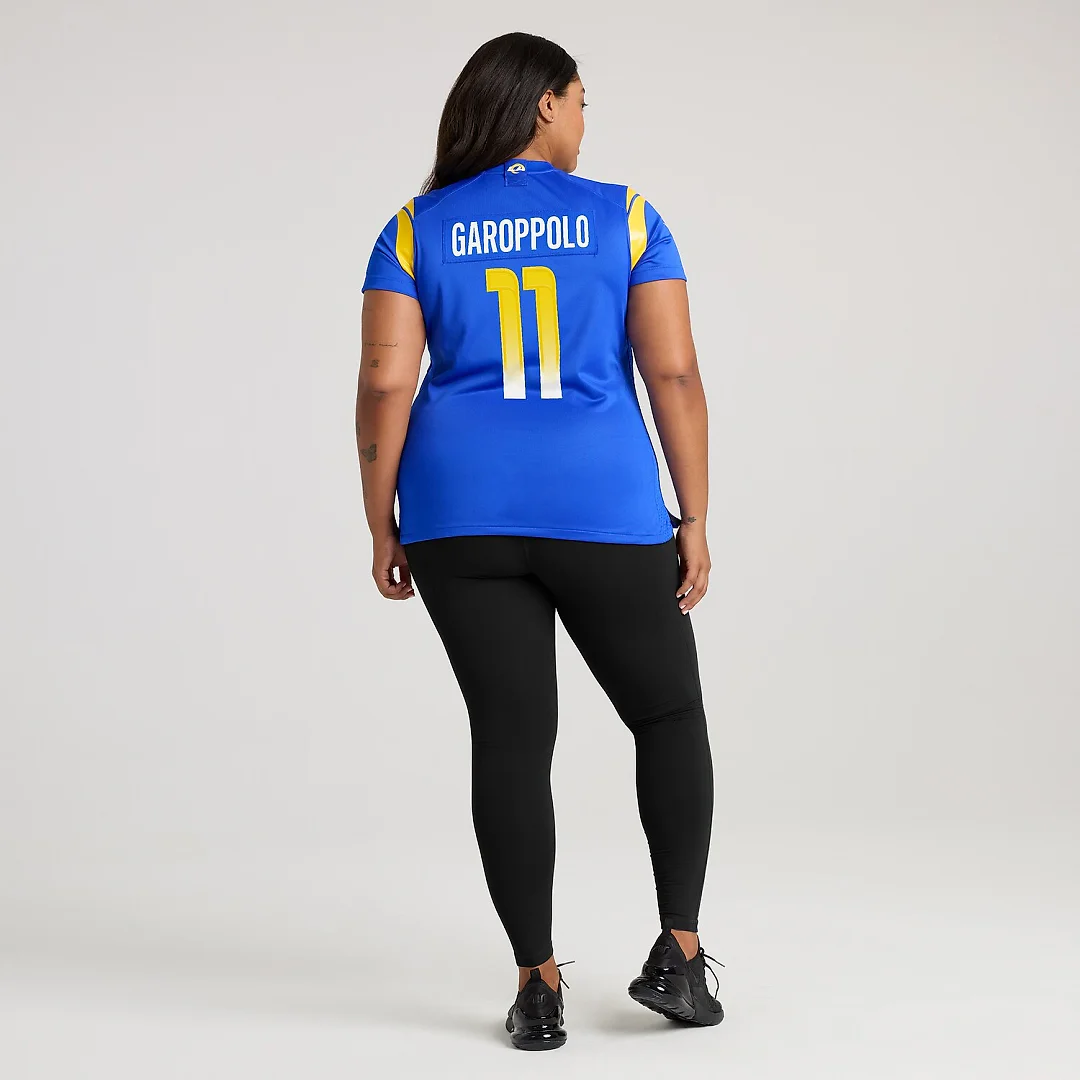 Zennovawear Jimmy Garoppolo Los Angeles Rams Women's Team Game Jersey - Royal
