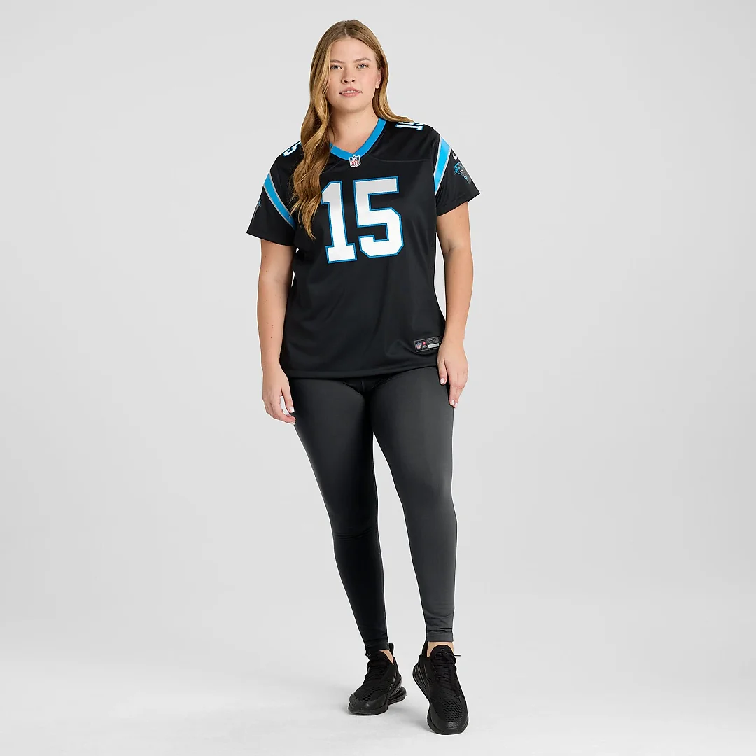 Zennovawear Jimmy Horn Jr Carolina Panthers Women's Team Game Jersey - Black