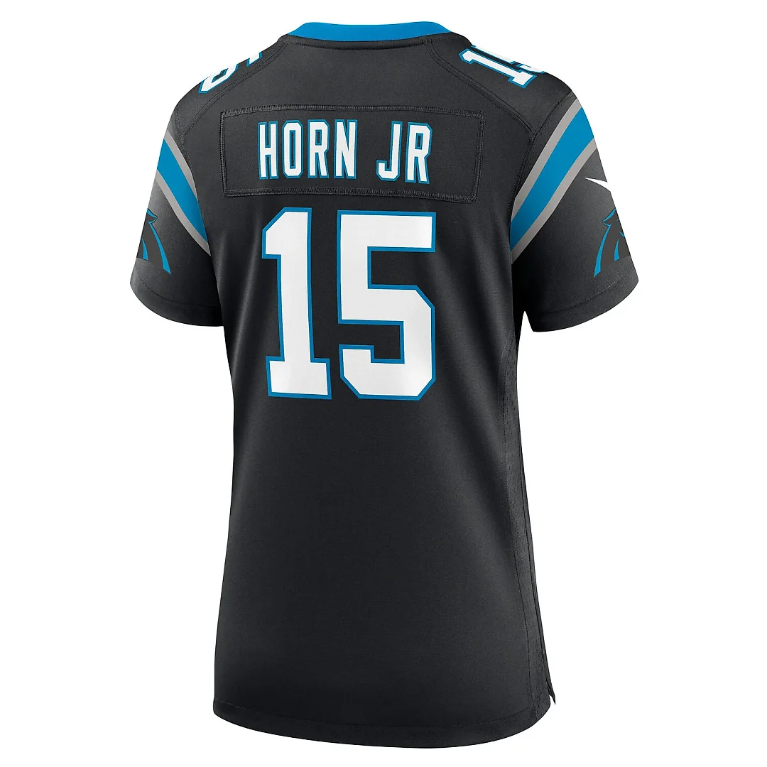 Zennovawear Jimmy Horn Jr Carolina Panthers Women's Team Game Jersey - Black