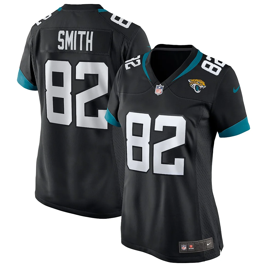 Zennovawear Jimmy Smith Jacksonville Jaguars Women's Game Retired Player Jersey - Black