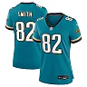 Zennovawear Jimmy Smith Jacksonville Jaguars Women's Prowler Throwback Retired Player Game Jersey - Teal