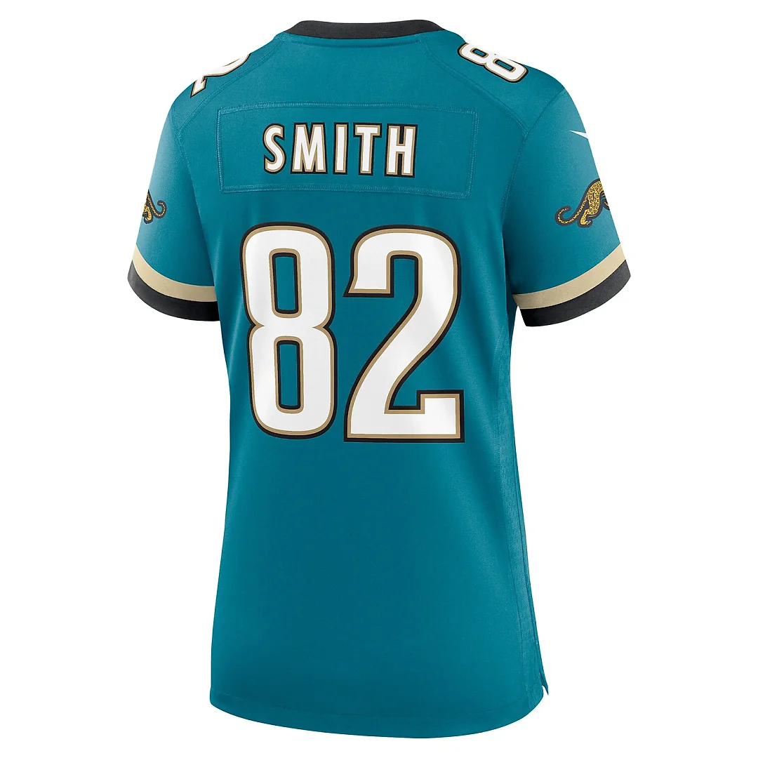 Zennovawear Jimmy Smith Jacksonville Jaguars Women's Prowler Throwback Retired Player Game Jersey - Teal