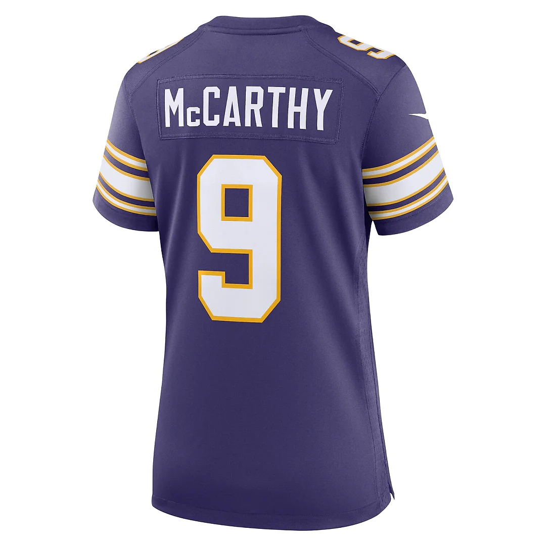 Zennovawear J.J. McCarthy Minnesota Vikings Women's 2nd Alternate Player Game Jersey - Purple