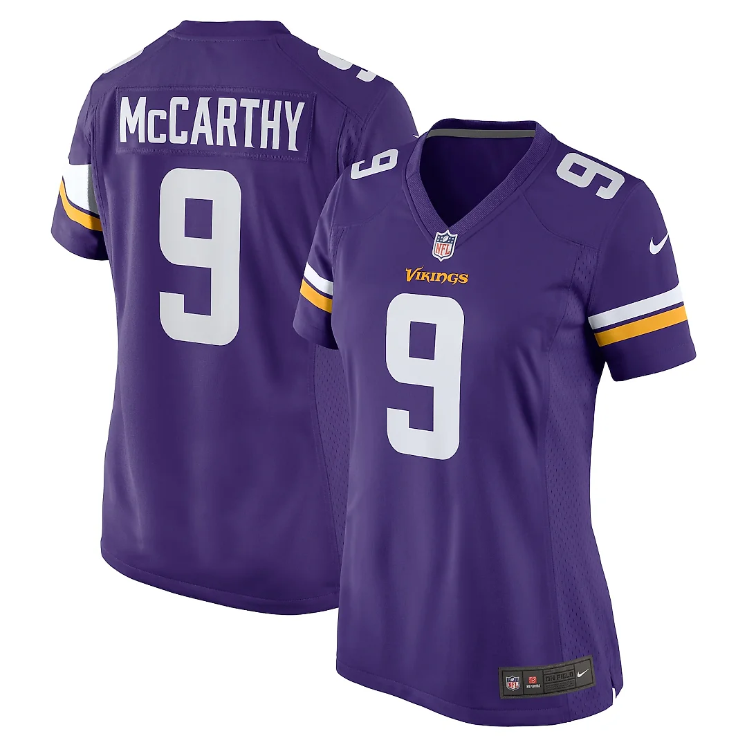 Zennovawear J.J. McCarthy Minnesota Vikings Women's Player Game Jersey - Purple