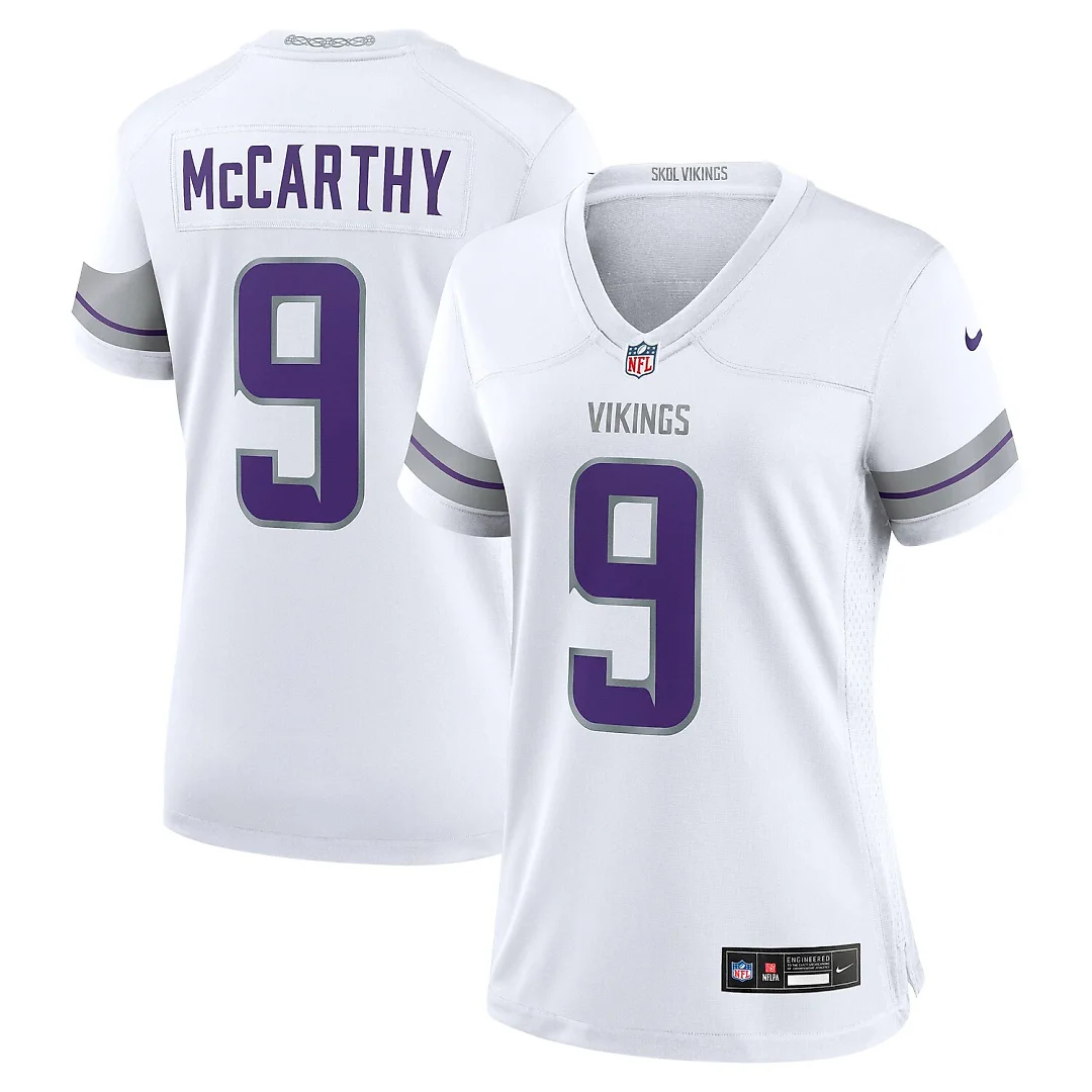Zennovawear J.J. McCarthy Minnesota Vikings Women's Alternate Game Player Jersey - White