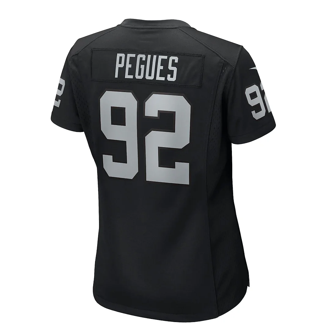 Zennovawear JJ Pegues Las Vegas Raiders Women's Team Game Jersey - Black