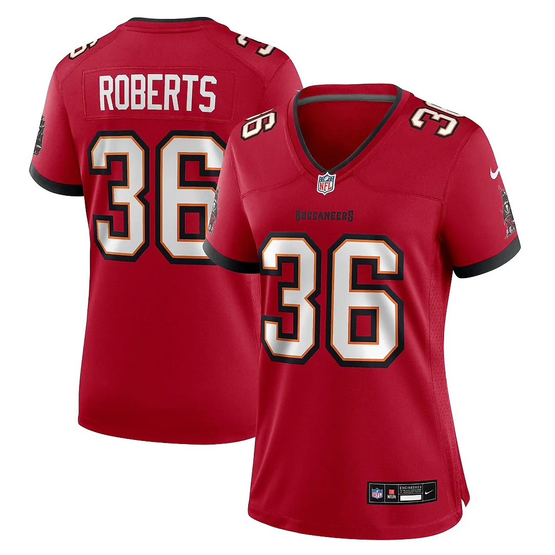 Zennovawear JJ Roberts Tampa Bay Buccaneers Women's Team Game Jersey - Red