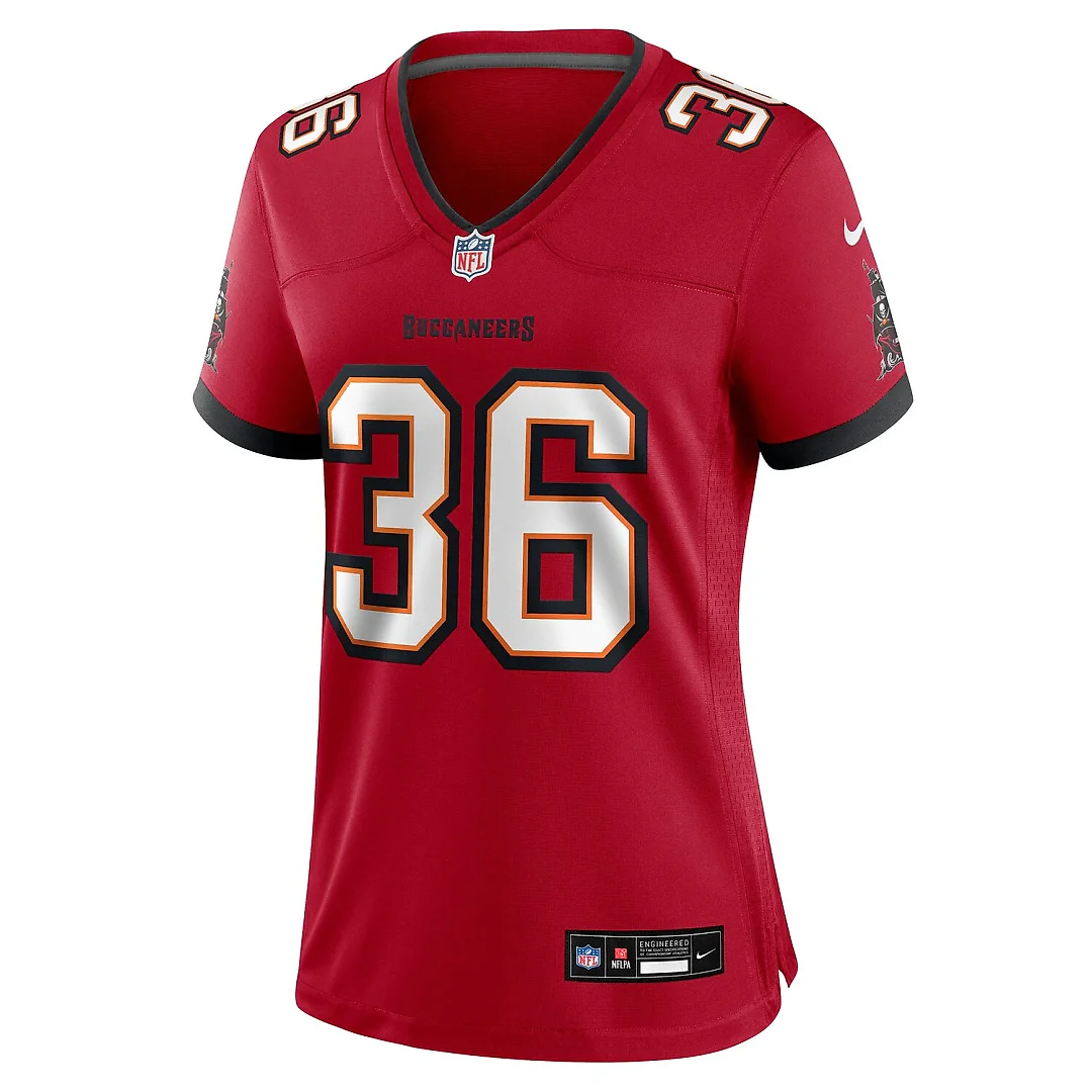 Zennovawear JJ Roberts Tampa Bay Buccaneers Women's Team Game Jersey - Red