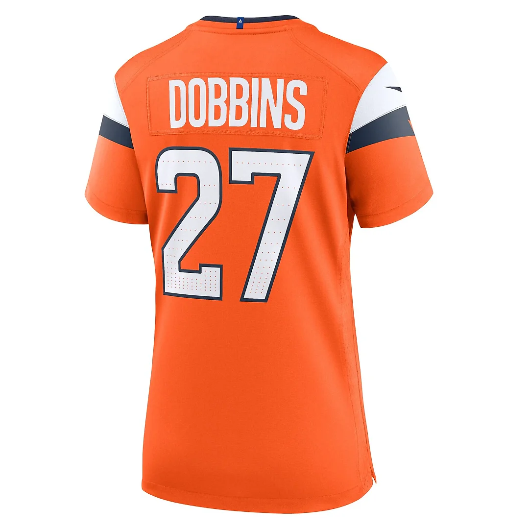 Zennovawear J.K. Dobbins Denver Broncos Women's Team Game Jersey - Orange