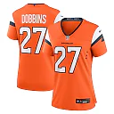 Zennovawear J.K. Dobbins Denver Broncos Women's Team Game Jersey - Orange