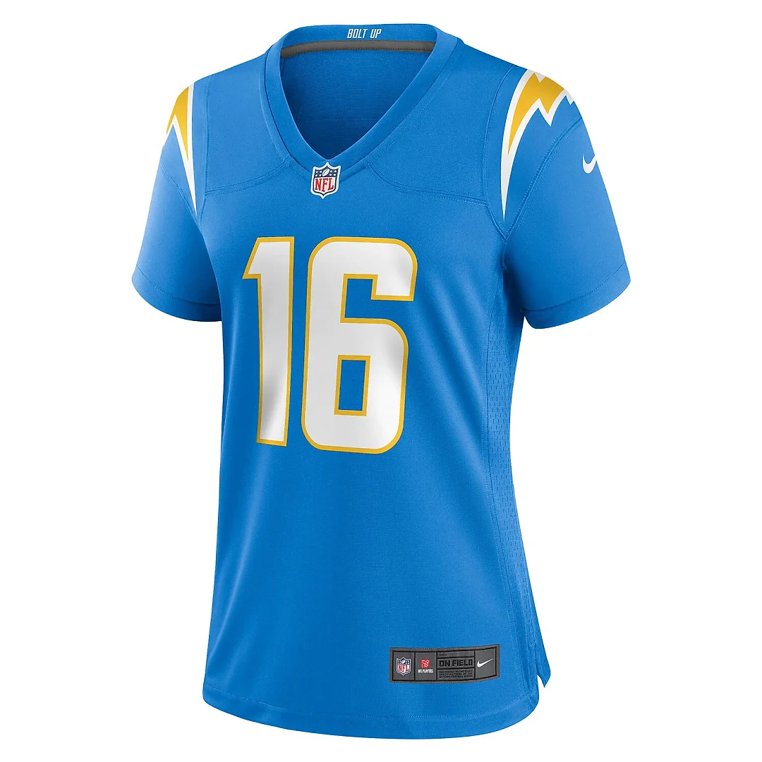 Zennovawear JK Scott Los Angeles Chargers Women's Game Jersey - Powder Blue