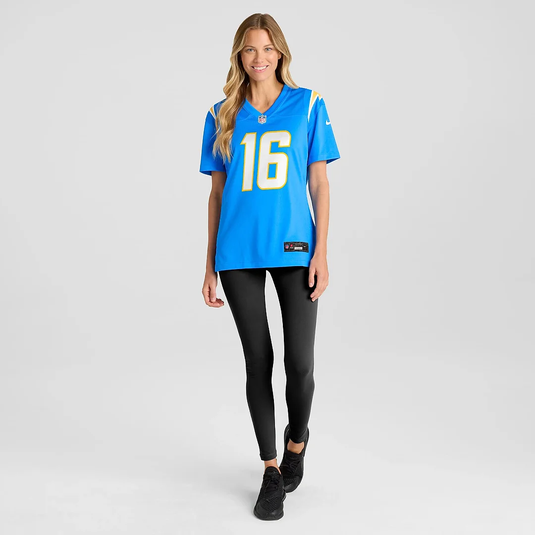 Zennovawear JK Scott Los Angeles Chargers Women's Game Jersey - Powder Blue