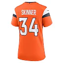Zennovawear JL Skinner Denver Broncos Women's Team Game Jersey - Orange