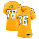 Zennovawear Joe Alt Los Angeles Chargers Women's Alternate Charger Power Game Jersey - Gold