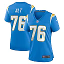 Zennovawear Joe Alt Los Angeles Chargers Women's 2024 NFL Draft First Round Pick Player Game Jersey - Powder Blue