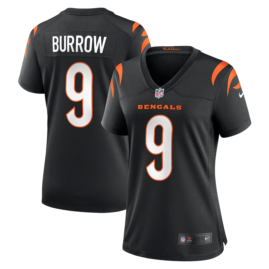 Zennovawear Joe Burrow Cincinnati Bengals Women's Player Game Jersey - Black