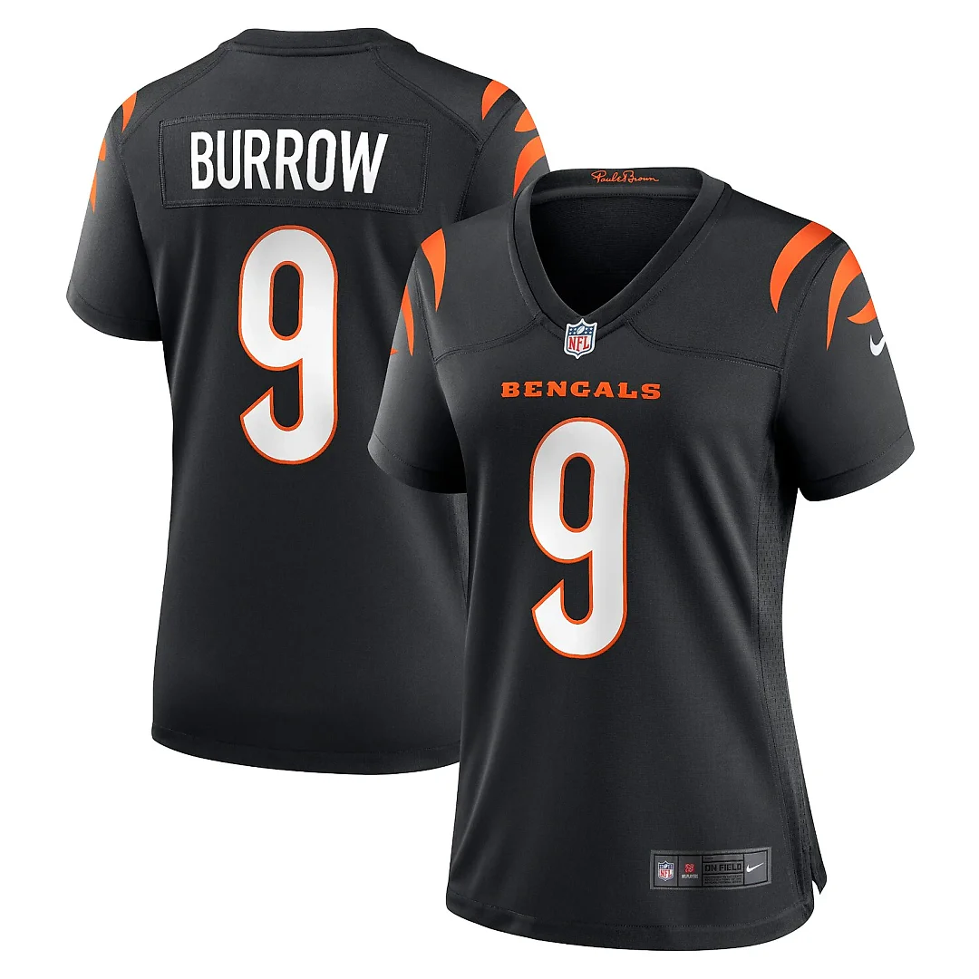 Zennovawear Joe Burrow Cincinnati Bengals Women's Player Game Jersey - Black