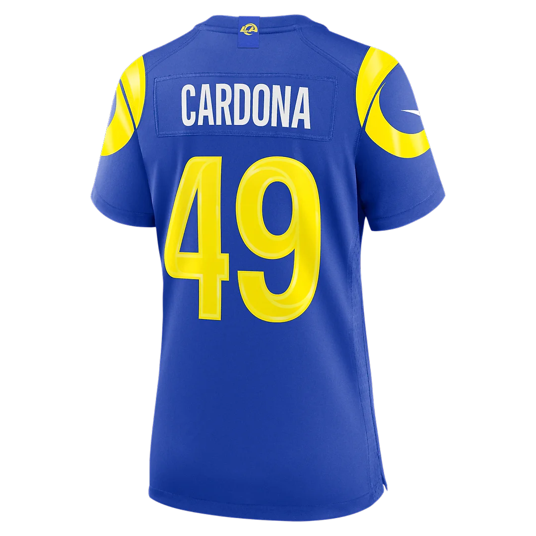 Zennovawear Joe Cardona Los Angeles Rams Women's Team Game Jersey - Royal