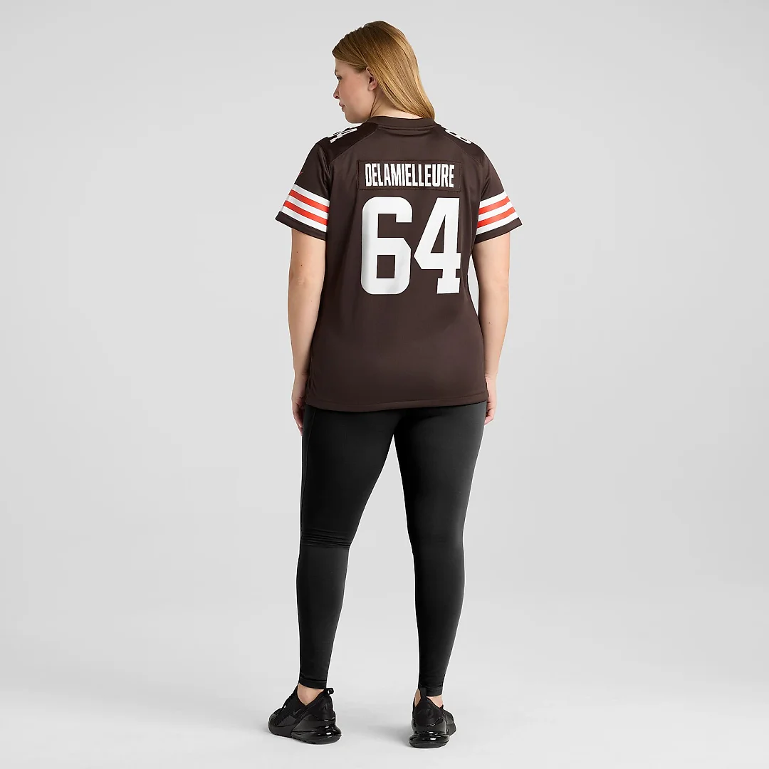 Zennovawear Joe DeLamielleure Cleveland Browns Women's Game Retired Player Jersey - Brown