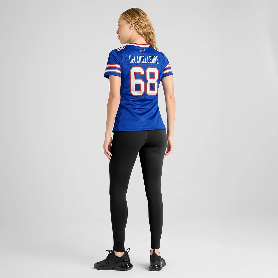 Zennovawear Joe DeLamielleure Buffalo Bills Women's Game Retired Player Jersey - Royal