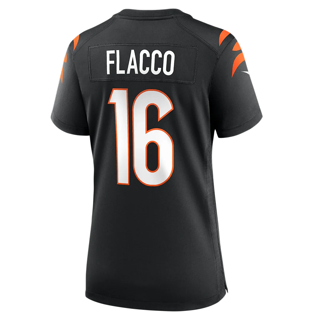Zennovawear Joe Flacco Cincinnati Bengals Women's Team Game Jersey - Black