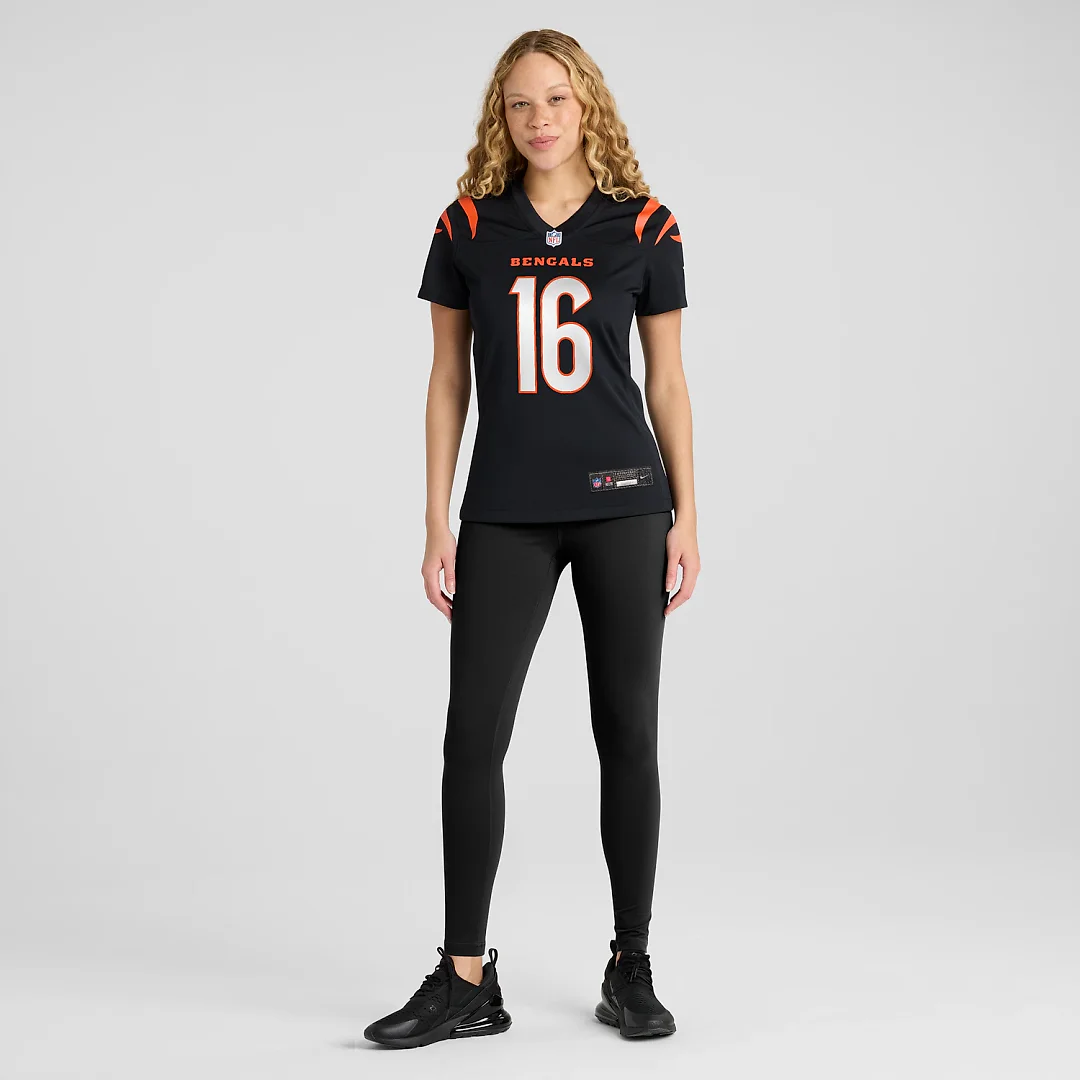 Zennovawear Joe Flacco Cincinnati Bengals Women's Team Game Jersey - Black