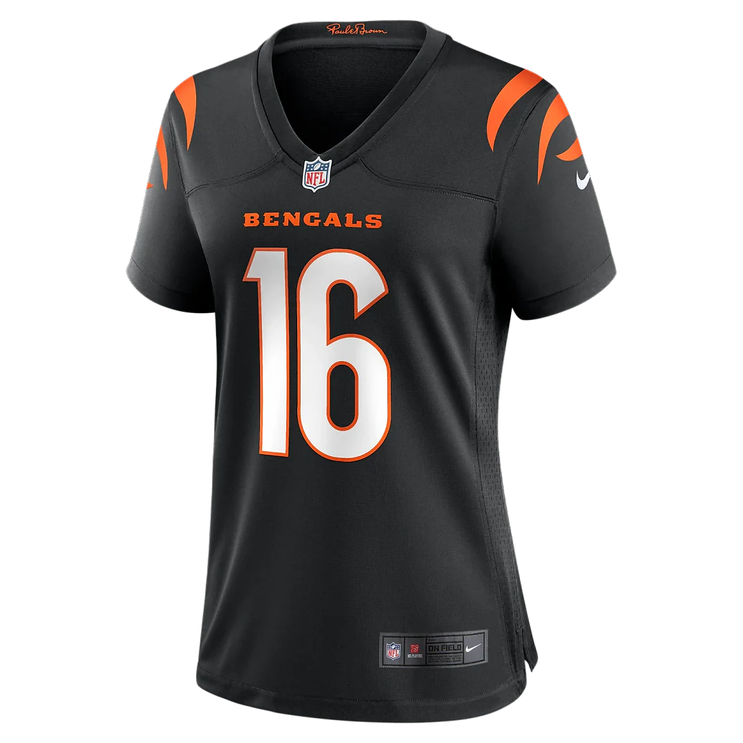 Zennovawear Joe Flacco Cincinnati Bengals Women's Team Game Jersey - Black