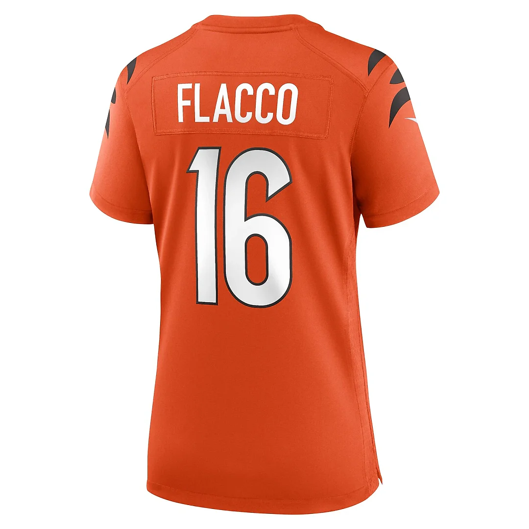 Zennovawear Joe Flacco Cincinnati Bengals Women's Alternate Game Jersey - Orange