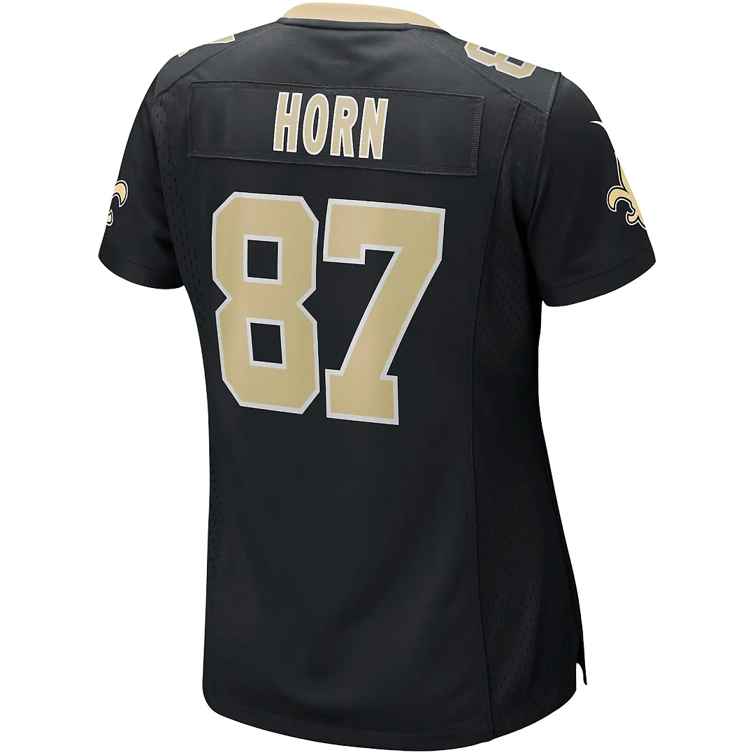 Zennovawear Joe Horn New Orleans Saints Women's Game Retired Player Jersey - Black