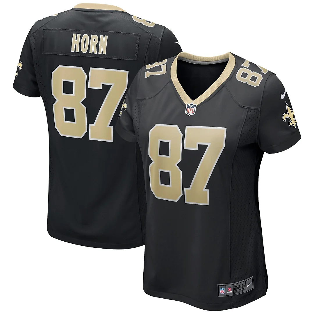 Zennovawear Joe Horn New Orleans Saints Women's Game Retired Player Jersey - Black