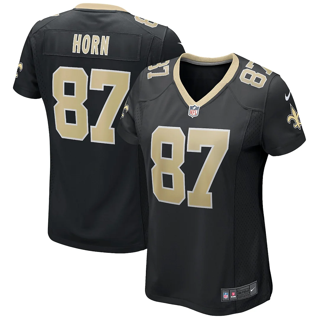 Zennovawear Joe Horn New Orleans Saints Women's Game Retired Player Jersey - Black