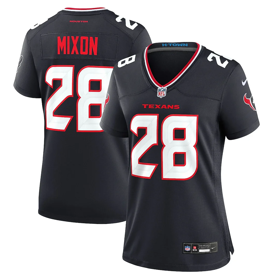 Zennovawear Joe Mixon Houston Texans Women's Game Jersey - Navy