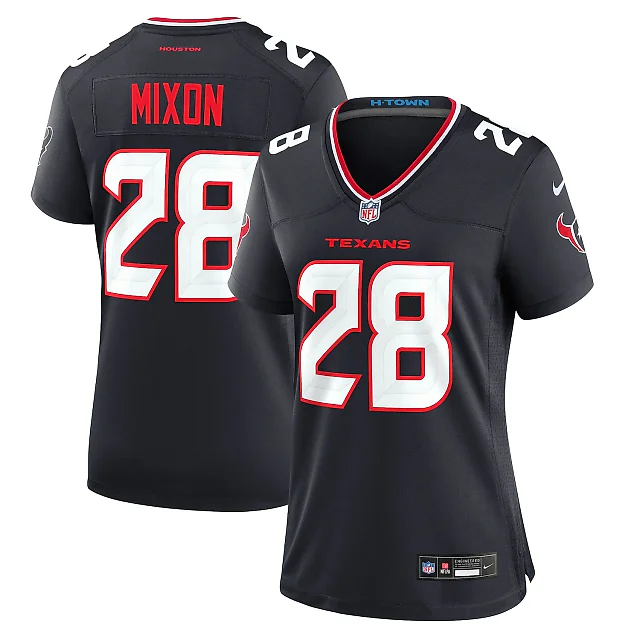 Zennovawear Joe Mixon Houston Texans Women's Game Jersey - Navy