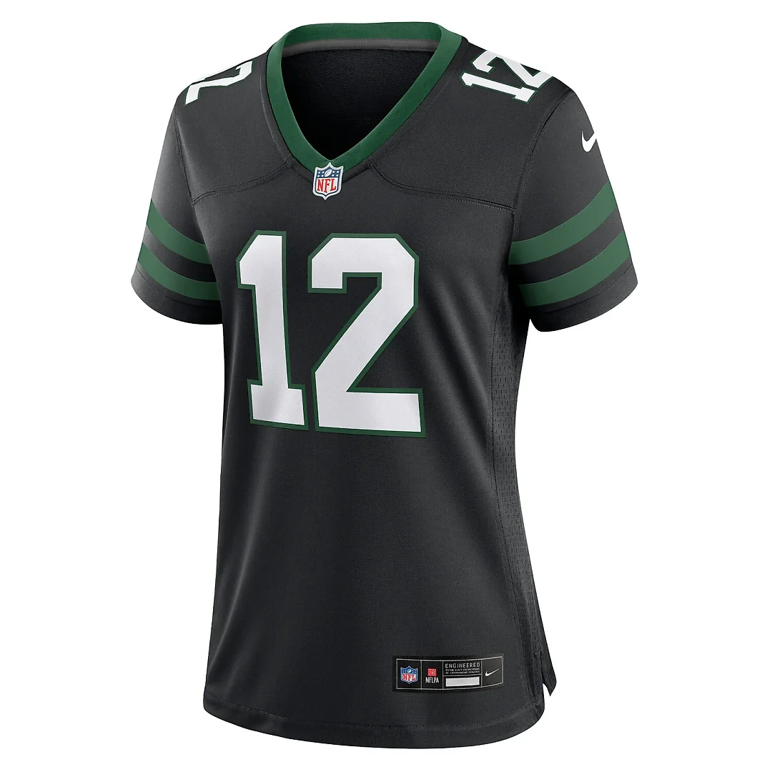 Zennovawear Joe Namath New York Jets Women's Retired Player Alternate Game Jersey - Legacy Black