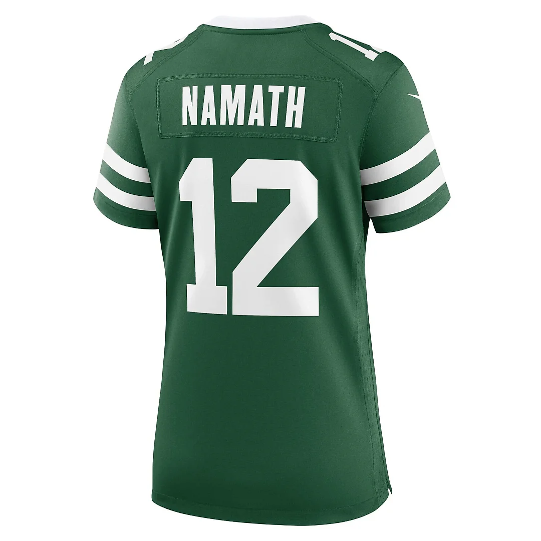Zennovawear Joe Namath New York Jets Women's Retired Player Game Jersey - Legacy Green
