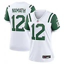 Zennovawear Joe Namath New York Jets Women's Classic Alternate Retired Player Game Jersey - White
