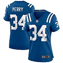 Zennovawear Joe Perry Indianapolis Colts Women's Game Retired Player Jersey - Royal