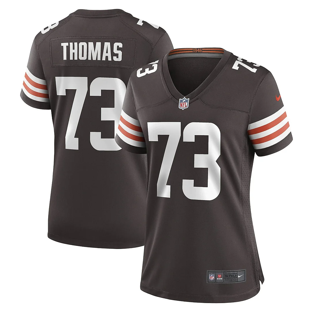 Zennovawear Joe Thomas Cleveland Browns Women's Retired Game Player Jersey - Brown