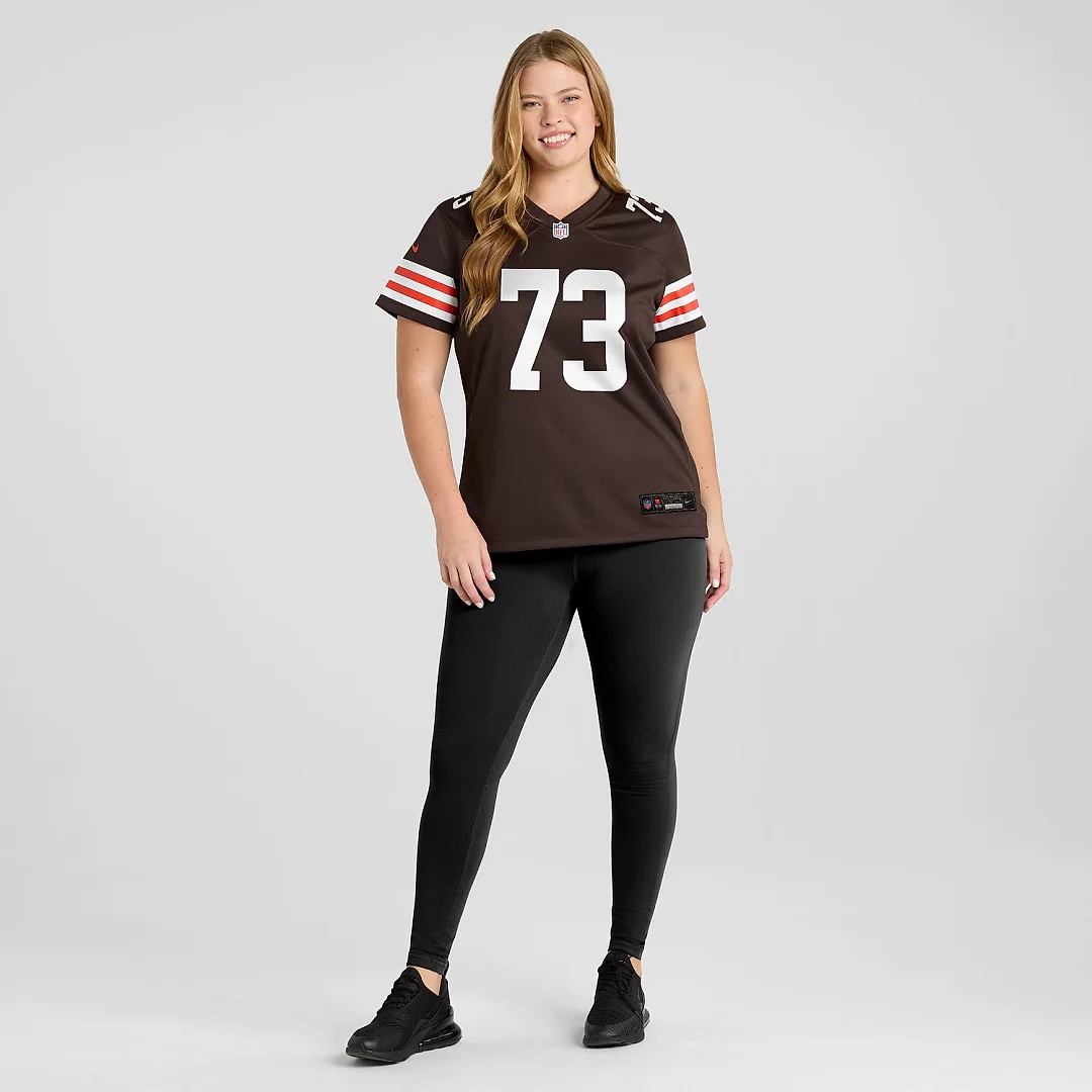 Zennovawear Joe Thomas Cleveland Browns Women's Retired Game Player Jersey - Brown