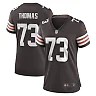 Zennovawear Joe Thomas Cleveland Browns Women's Retired Game Player Jersey - Brown