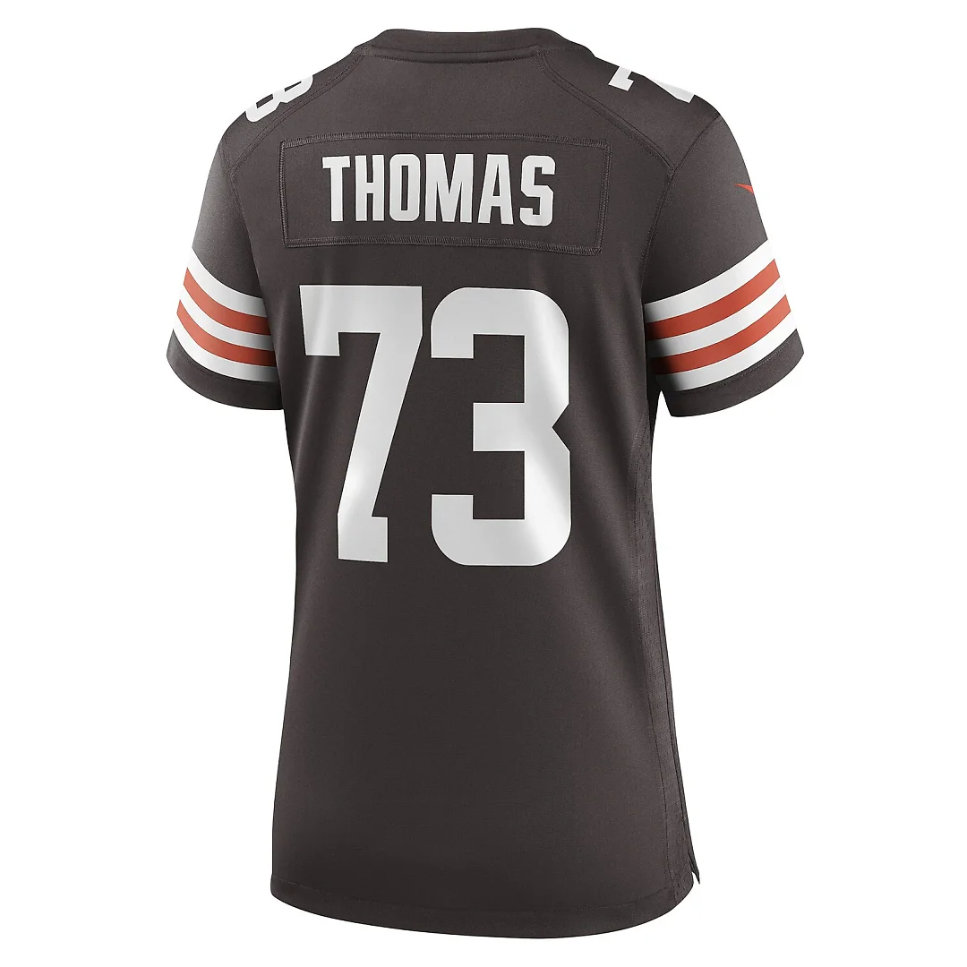 Zennovawear Joe Thomas Cleveland Browns Women's Retired Game Player Jersey - Brown