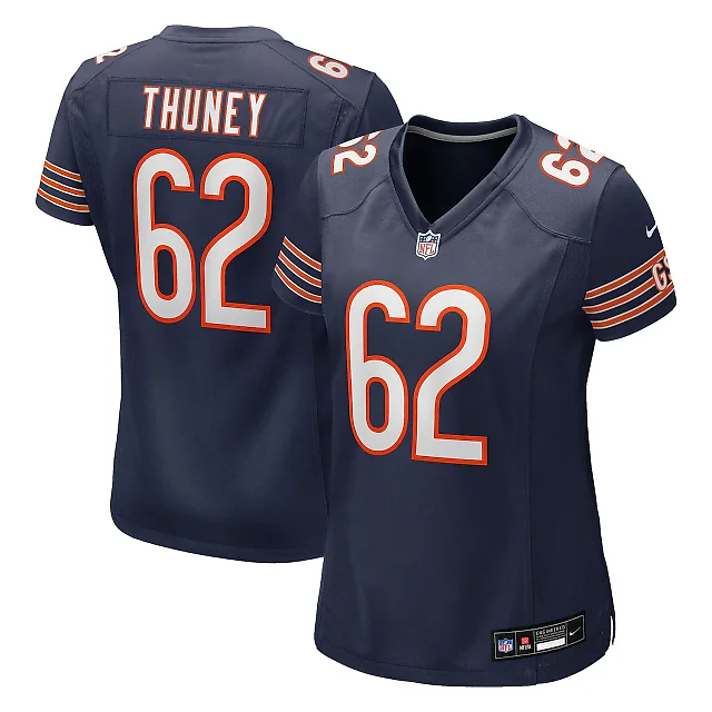 Zennovawear Joe Thuney Chicago Bears Women's Team Game Jersey - Navy