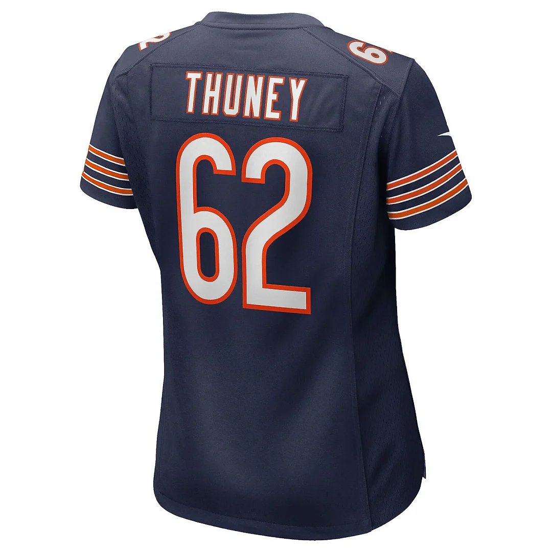 Zennovawear Joe Thuney Chicago Bears Women's Team Game Jersey - Navy