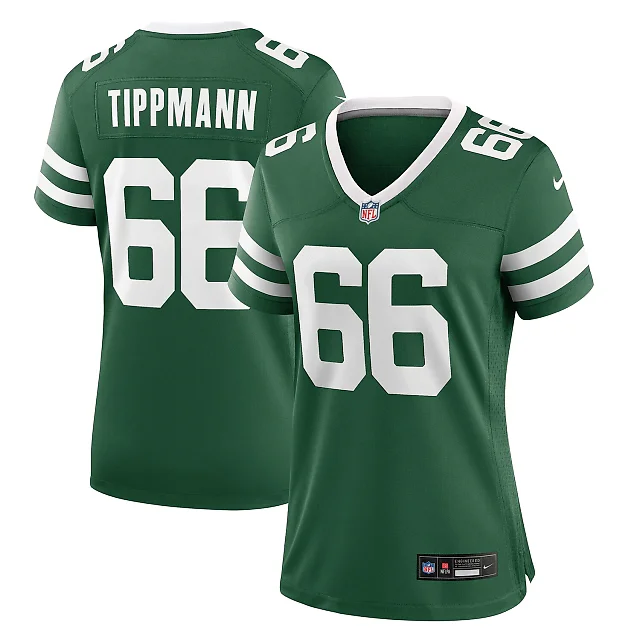 Zennovawear Joe Tippmann New York Jets Women's Game Jersey - Legacy Green